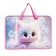 Folder with A4 handles, 340 x 245 x 45 mm, plastic, handle, ONICS PT-14 "cat anime"
