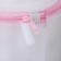 A bag for washing linen with a dilapid disc, 15 × 15 cm, small mesh, white color