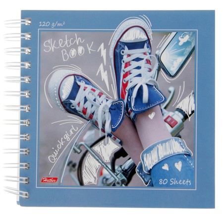 Notebook, A5, 80 sheets, on the crest, "sneakers", hard cover, block 120 g/m²