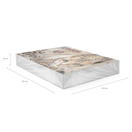 Album for drawing A4, 20 sheets, block 120 g/m², glue, Erich Krause "Wild Cat", 100% whiteness, solid substrate-4