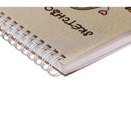 A6 sketchbook, 80 sheets on the crest on the short side of "Family", cover coated cardboard, solid substrate, block 100 g/m²-2