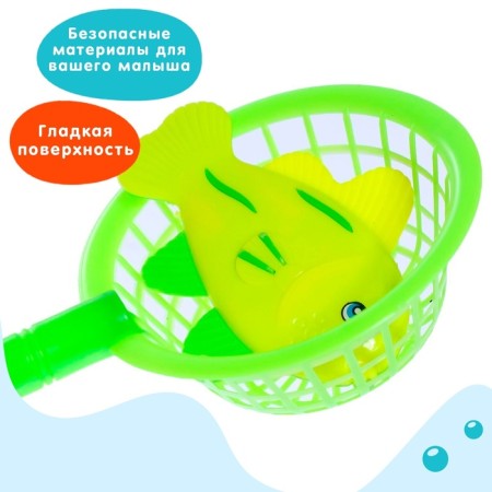 Fishing "Funny fish", 4 fish, 1 fishing rod, net-3