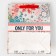 Gift package laminated, packaging, “only for you”, rainbow holography, ml 23 x 27 x 11.5 cm