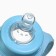 A bottle for feeding "Our beloved son" 250 ml cylinder, with handles, blue color