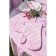 Lovely Flower's mittens and size, size 18x30 cm, flowers, pink