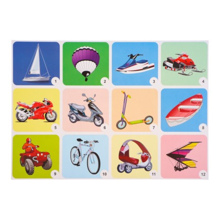Set of posters "transport" with methodological recommendations, 4 posters, A3-2