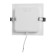 Luminous LED LED "downslate" 12W, 6500K, 1140 lm, 220V, 150x27mm, square 10532