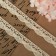 Knitted lace, 20 mm × 10 ± 1 m, beige color
