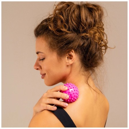 Massage ball Onlytop Pink, D = 6.5 cm-6
