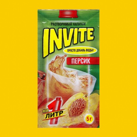 Soluble drink invite peach, 5 g