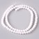 Beads made of natural stone "White Agat" set 90 pcs., Size 1 pc. - 4 mm
