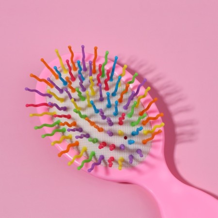 Comb - mini massage, 5.5 × 14 cm, the color is gentle - pink-2