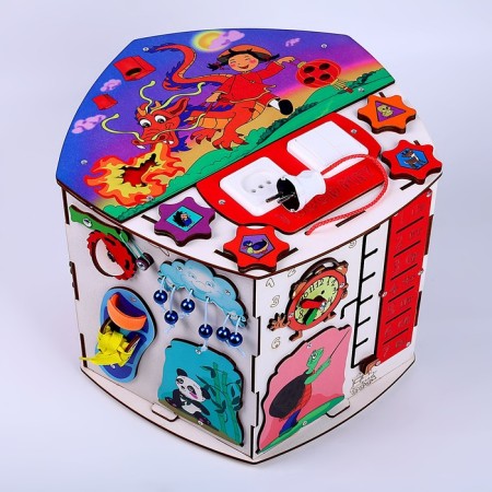Buside rotating, with the light of "Dracosha", 31 × 38 × 38 cm-3