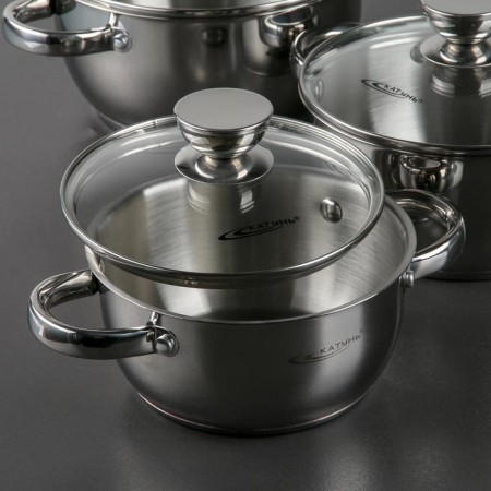 Set of pan “Antei”, 3 subjects: 1.5 l, 2 l, 3 l, capsule, gift packaging-1