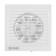 Exhaust fan "Cosmetic" B100Sh, D = 100 mm, 10 W, 144 m³/h, without turning off, bearing