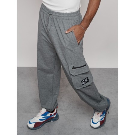Sports male pants, size 48, gray color-18