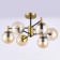 Catilux Catilux chandelier CL143163 54x54x30 cm, 6x40W, E14, brown color