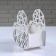 Kashpo wooden "Heytek Heart", white, 20 × 10 × 20 cm