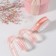 The tape is decorative, nylon/satin, with lurex, 25 mm, 18 ± 1 m, pink color