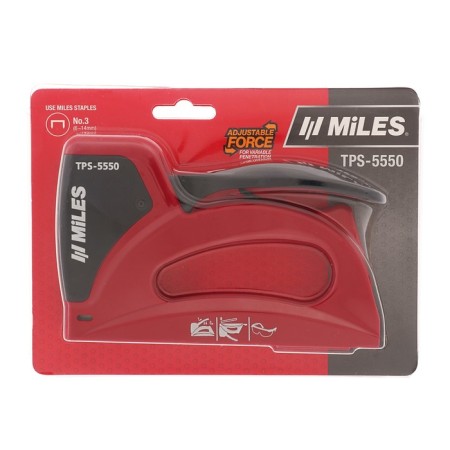 Furniture stapler Miles, 6-14 mm, type of bracket 53, plastic case-4