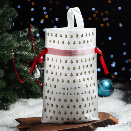 Gift bag "New Year's Pattern", 22 x 32 cm-4