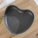The form for baking the share "Elin. Heart ", 19.5 × 18 × 7 cm, removable bottom, anti -stick coating, gray color