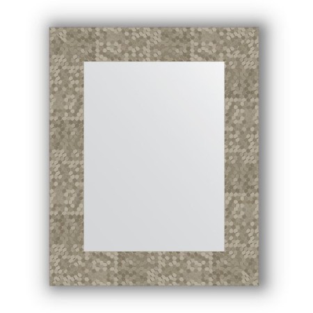 Mirror in the baguette frame - honeycomb titanium 70 mm, 43 x 53 cm, evoForm