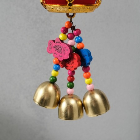 Bell Metal "Bogok with gold - wealth" 6.5x7.2x31.5 cm-4