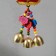 Bell Metal "Bogok with gold - wealth" 6.5x7.2x31.5 cm
