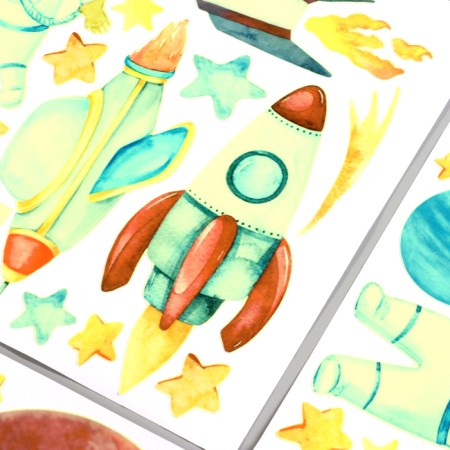 Sticker 3D Interior luminous space 90*30cm-2