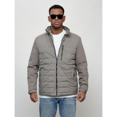 Male spring jacket, size 48, gray color-4