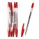 Set of ball pens 4 pcs. Lancer Office Style 820 Knot 1.0 Red, borders. Product.