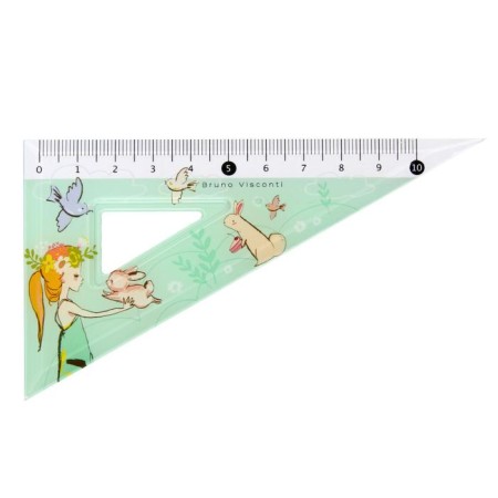 Happygraphix triangle "Girl and Rabbit", 30 degrees-1