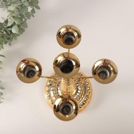 Summary Metal for 5 candles "Classic with curls" D-2 cm 12x18.5x28 cm-2