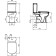 IDEAL Standard Esedra T282801 toilet tank, lower eyeliner, 2 modes