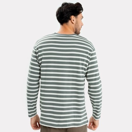 Male jumper, white/ green color, size 50 (l)-1