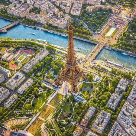 Puzzle "View of the Eiffel Tower in Paris", 1000 elements-1
