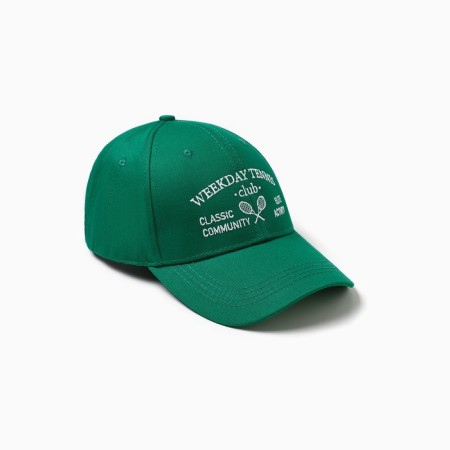 Women's cap with embroidery Mist Tennis, Green, p. 56-58-3