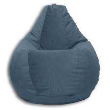 The hand-bag “Pear” is positive Lovely, size xxl, diameter 105 cm, height 130 cm, velor, blue color