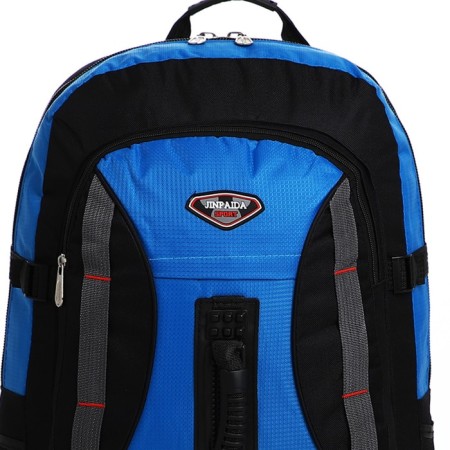 Tourist backpack on lightning, 4 outer pockets, blue/black color-4