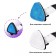 Steam mop KitFort KT-1021, 1630 W, 500 ml, cord 5 m, black and white