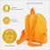 Baby backpack on lightning, orange color