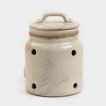 Bank for garlic "Retro" 1l / 16x11.5cm, Shebby-3
