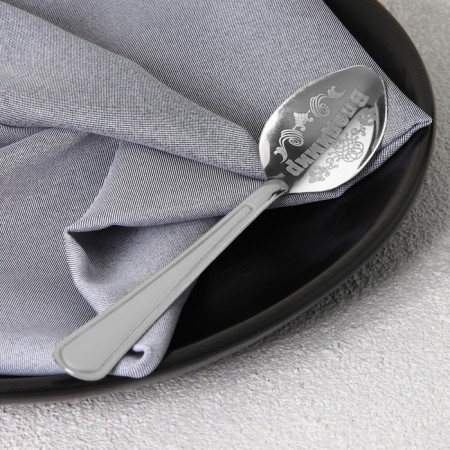 A teaspoon spoon with engraving since February 23 "Vladimir", 3 x 14 cm.-5