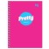Notebook A6, 120 sheets in a cage on the crest "Barbie Style", a solid cover, matte lamination, selective varnish, mix