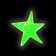 The reflective element "Star", bilateral, 7.5 × 7.5 cm, color mix