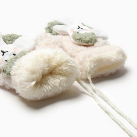 Mittens teenage minku lamb two -tone 24 cm color green color-5