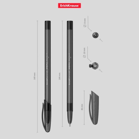 Ballic handle Erichkrause Neo Original, needle node 0.7 mm, black ink black-3