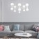 Ceiling Lamp Eurosvet Bubble 30182, E27, G9, 12x20W, 1000x1000 mm, white color