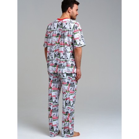 Pajama for men PlayTode: longshit and trousers, size XXL-3
